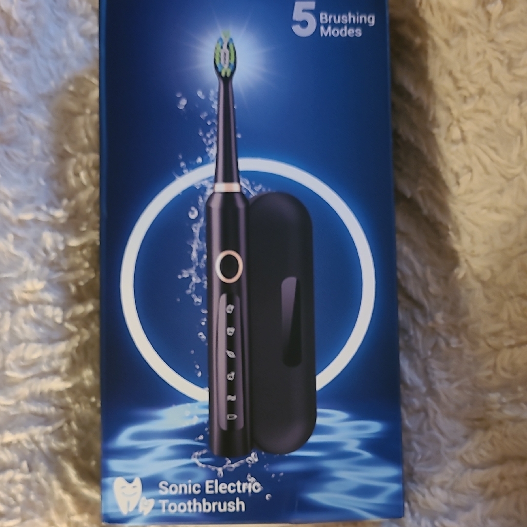 Black Sonic Electric Toothbrush With Case